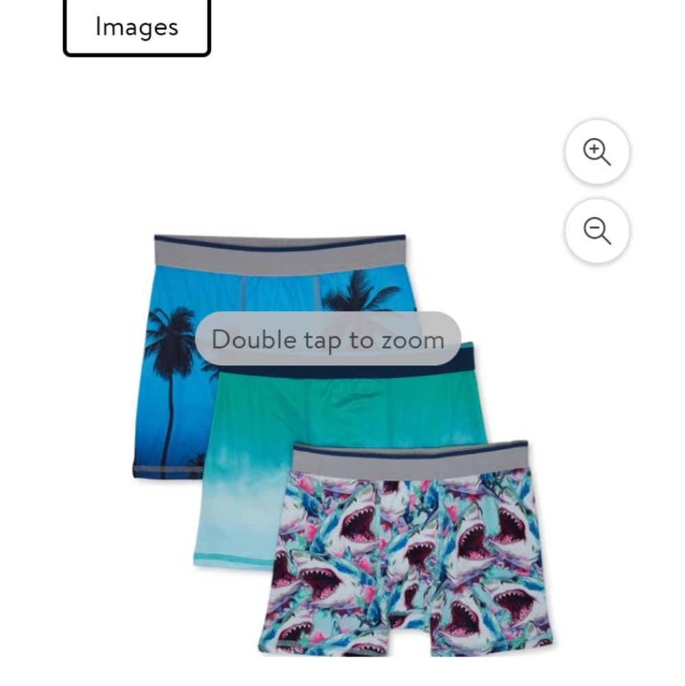 Boys 3 PK Boxer Briefs Size Large
